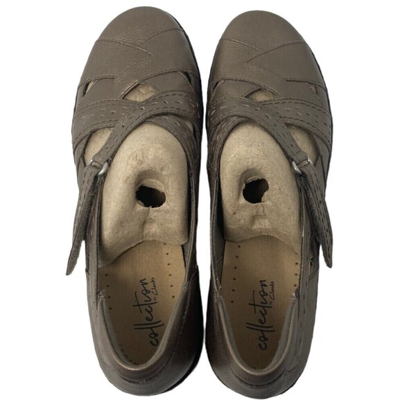 NEW Clarks Ashland Women's Size 9 N Spin Slip On Loafer Pewter NIB - Picture 7 of 12